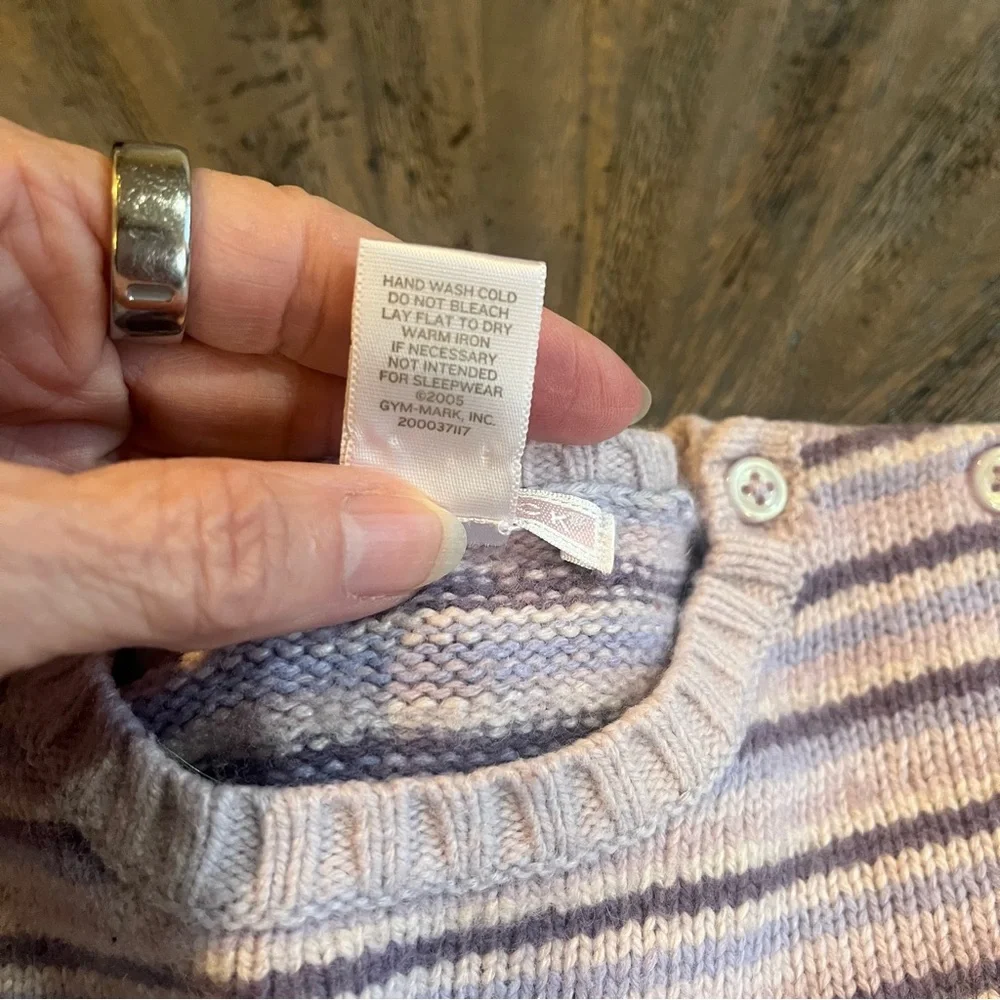 Janie and Jack Purple Striped Sweater Dress – Toddler Size‎ 4